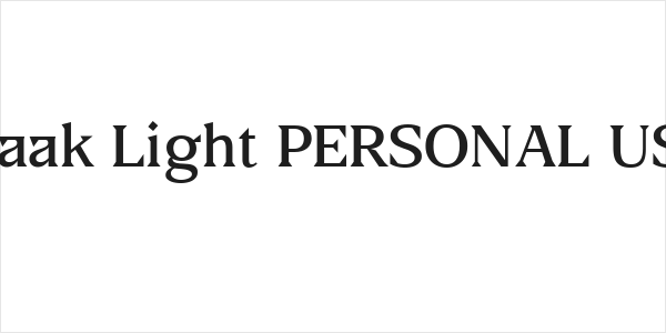 Blaak Light PERSONAL USE Logo