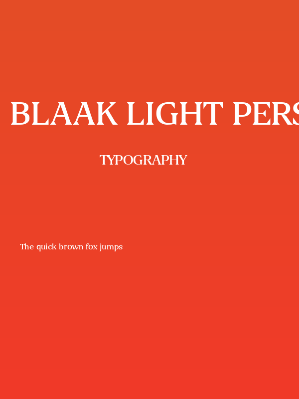 Blaak Light PERSONAL USE Poster