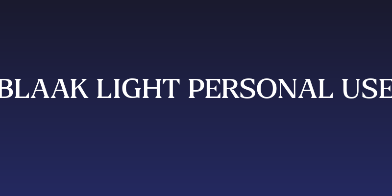Blaak Light PERSONAL USE Social Header