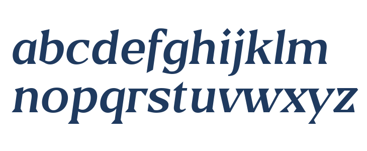 Blaak Regular PERSONAL USE Italic Lowercase