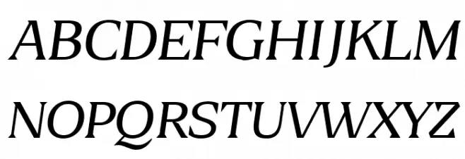 Blaak Thin PERSONAL USE Italic Schriftart Groß