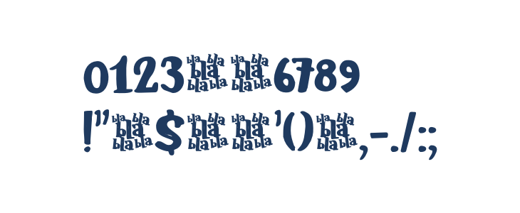 Blabbermouth DEMO Regular Other Characters