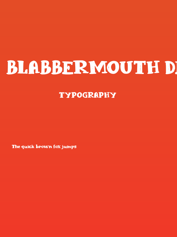 Blabbermouth DEMO Regular Poster