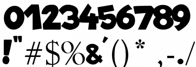 BlablaHawk Font OTHER CHARS