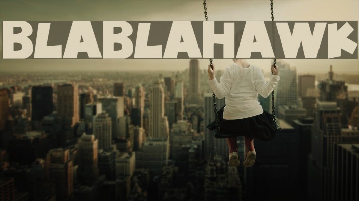 BlablaHawk Font examples