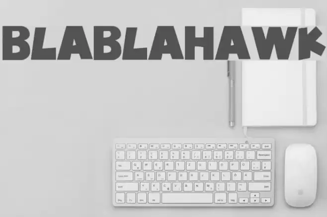 BlablaHawk Font examples