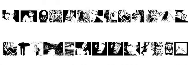 BlacKlinoleumBats Schriftart Groß