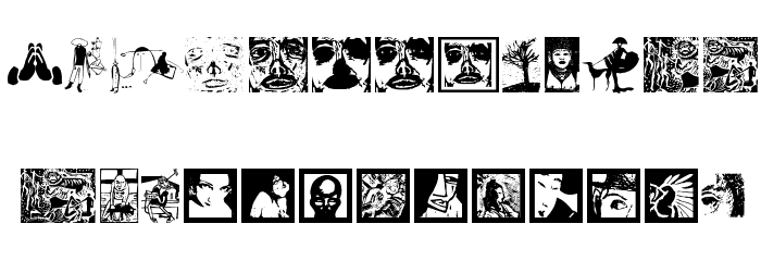 BlacKlinoleumBats Font LOWERCASE