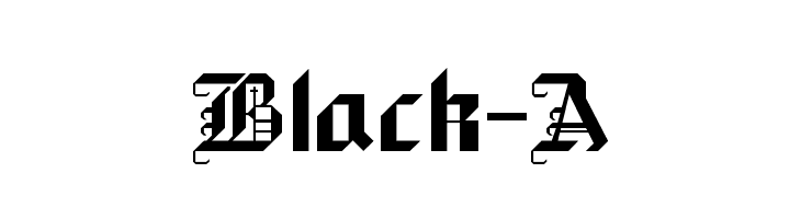 Black-A  नि: शुल्क फ़ॉन्ट्स डाउनलोड