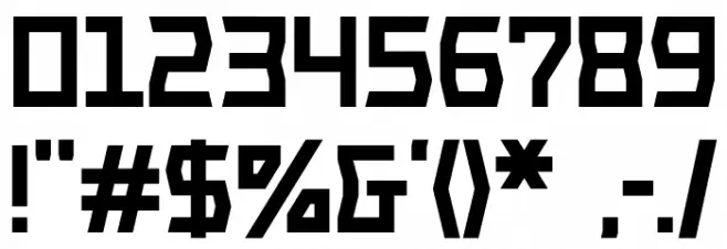 Black Acute Font OTHER CHARS