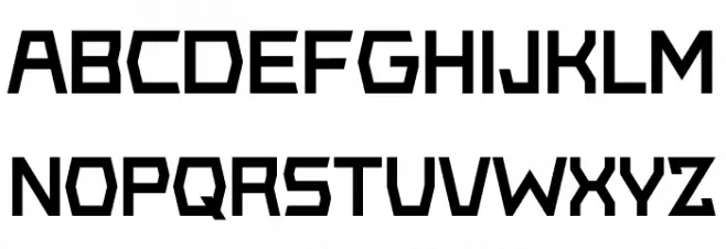Black Acute Schriftart Groß
