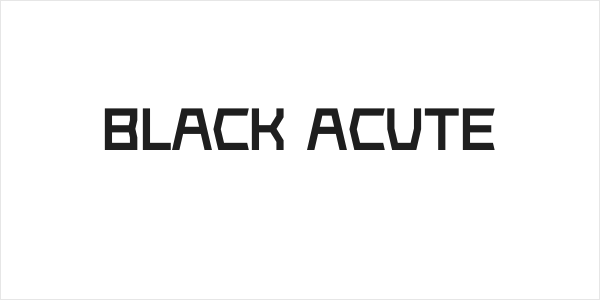 Black Acute Logo