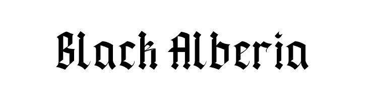 Black Alberia  Fuentes Gratis Descargar