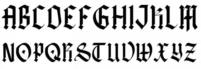 Black Alberia Font Litere mari