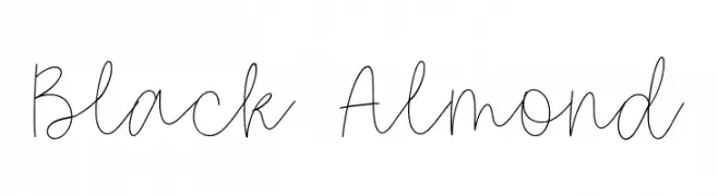 Black Almond  font caratteri gratis
