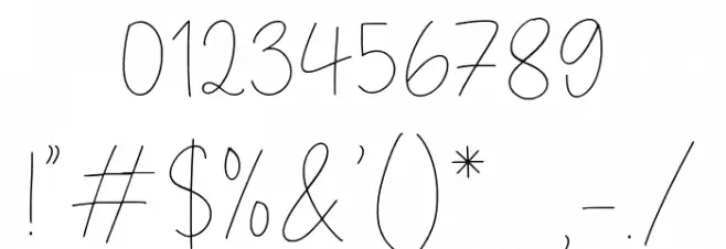 Black Almond Font OTHER CHARS