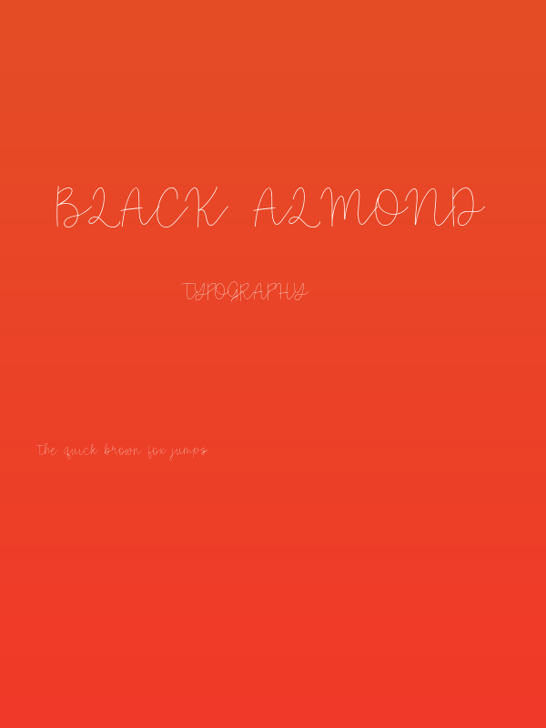 Black Almond Poster