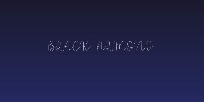 Black Almond Social Header