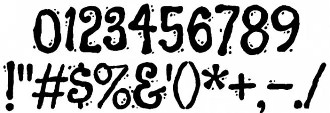 Black And White Picture Regular Font OTHER CHARS