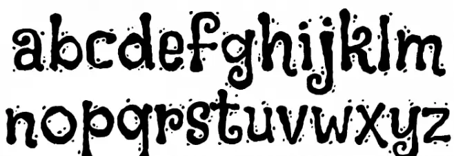 Black And White Picture Regular फ़ॉन्ट लोअरकेस