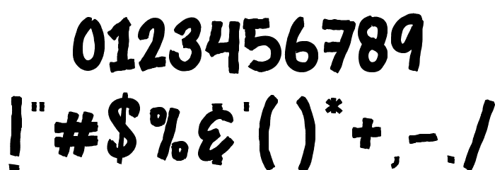 Black Animal Font OTHER CHARS