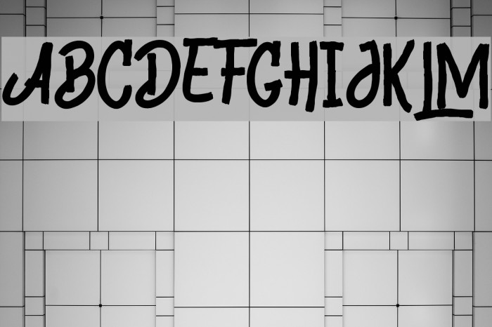 Black Animal Font examples