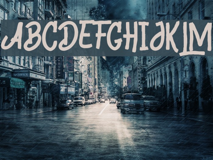 Black Animal Font examples