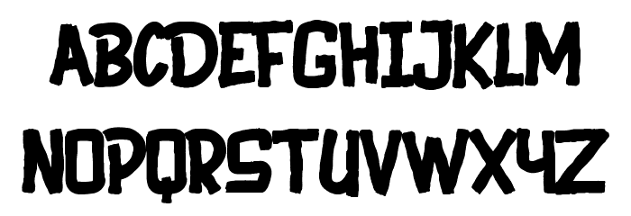 Black Animal Font LOWERCASE