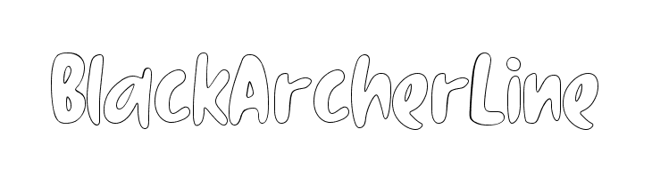 Black Archer Line  Fuentes Gratis Descargar