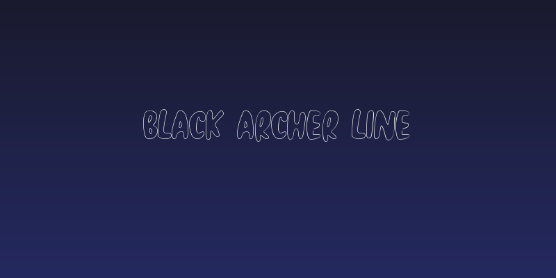 Black Archer Line Social Header