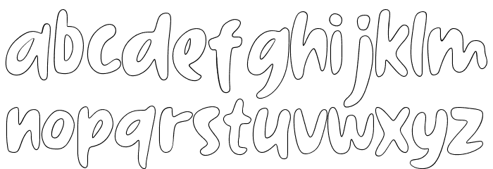 Black Archer Line Font LOWERCASE
