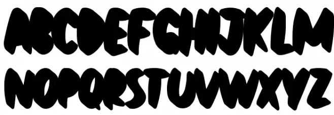 Black Archer Shadow Schriftart Groß