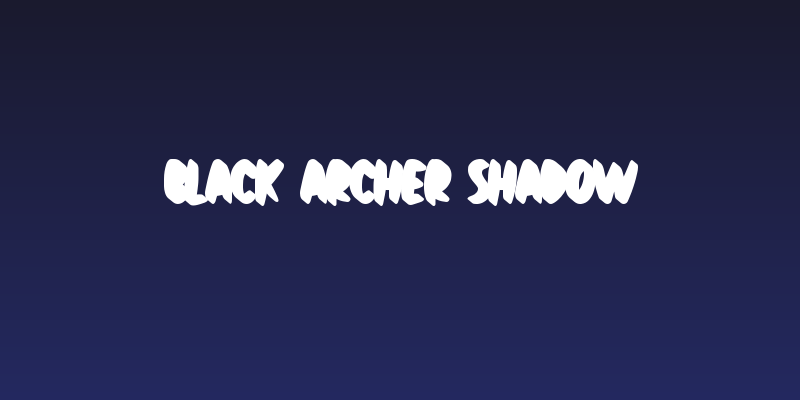 Black Archer Shadow Social Header