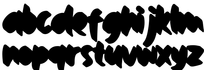 Black Archer Shadow Font LOWERCASE