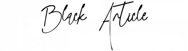 Black Article Скачать бесплатные шрифты