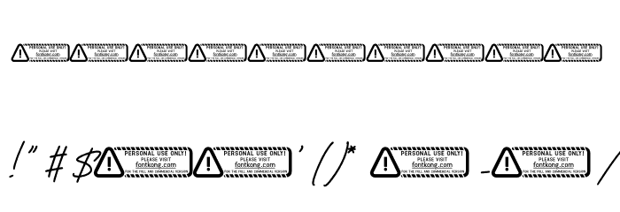 Black Ashpalt Font OTHER CHARS