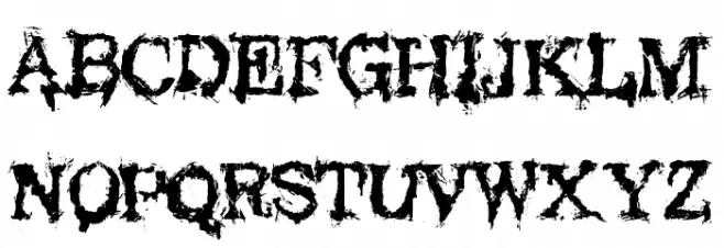 Black Asylum Schriftart Groß