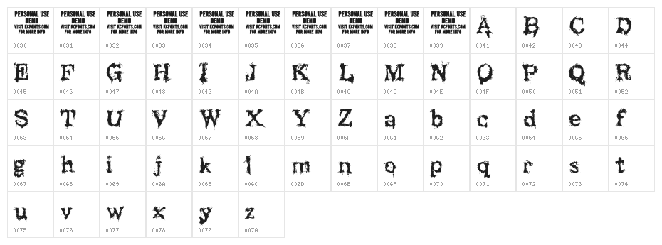 Black Asylum Character Map