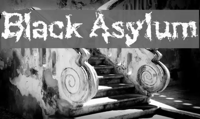 Black Asylum フォント examples