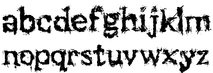 Black Asylum Font LOWERCASE