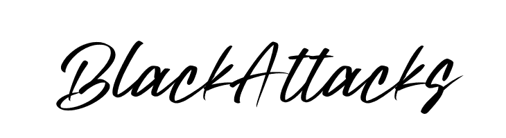 Black Attacks  Frei Schriftart Herunterladen