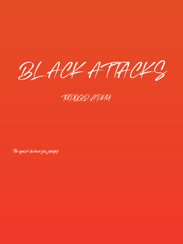 Black Attacks Poster