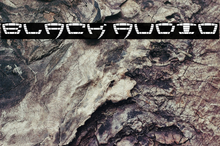 Black Audio Font examples