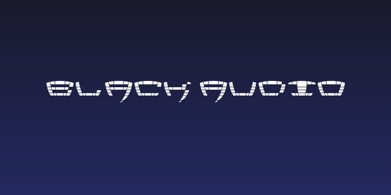 Black Audio Social Header