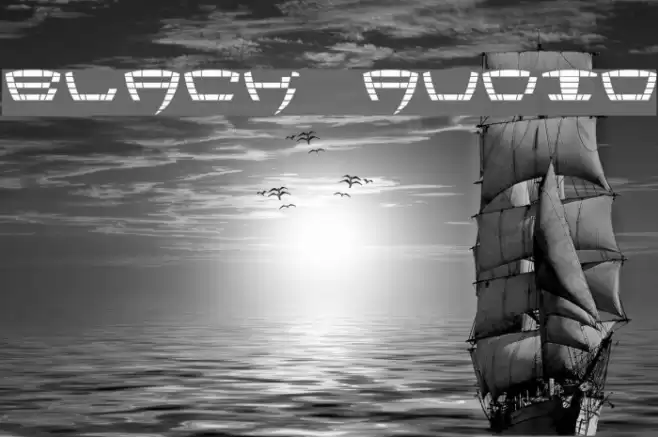 Black Audio Font examples