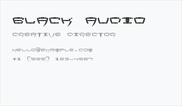 Black Audio Business Card