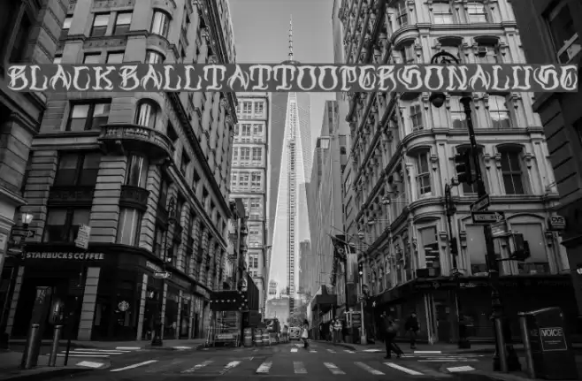 Black Ball Tattoo Personal Use Font examples