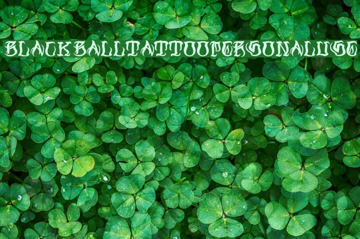 Black Ball Tattoo Personal Use Font examples