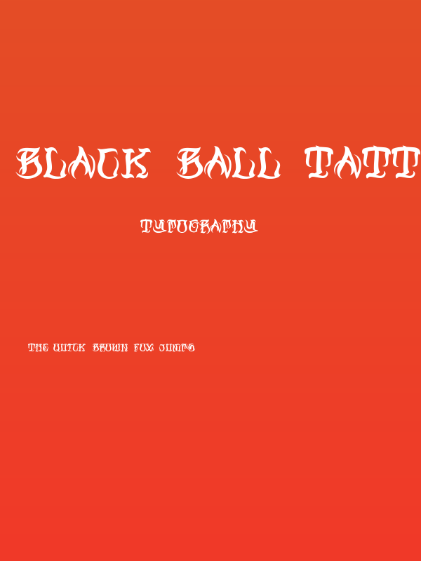 Black Ball Tattoo Personal Use Poster