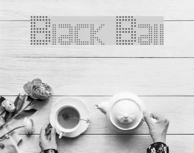 Black Ball Font examples